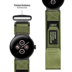 xDfind Quick Release Nylon Hook And Loop Fastener Buckle Watch Band, For Google Pixel Watch 5 / 4 / 3 / 2 / 1 41mm, For Google Pixel Watch 5 / 4 / 3 45mm