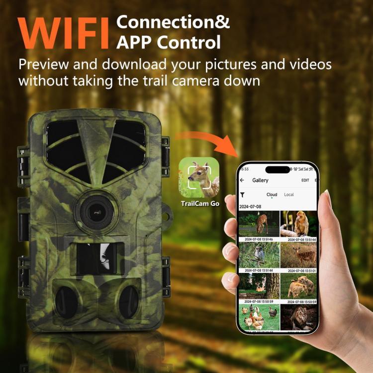 PR908W WiFiバージョン 5K HD ナイトビジョン 赤外線 ハンティングカメラ, PR908W
