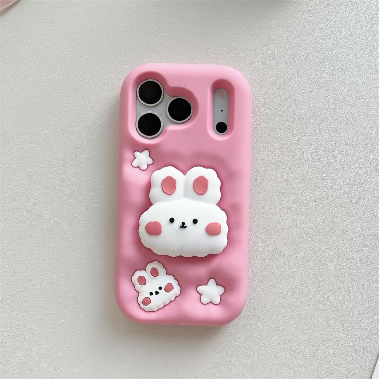 Cartoon Cute Rabbit Stand Phone Case, For iPhone 17 Pro Max, For iPhone 17 Pro, For iPhone 17, For iPhone 16 Pro Max, For iPhone 16 Pro, For iPhone 16, For iPhone 15 Pro Max, For iPhone 15 Pro, For iPhone 15, For iPhone 14, For iPhone 14 Pro           ...