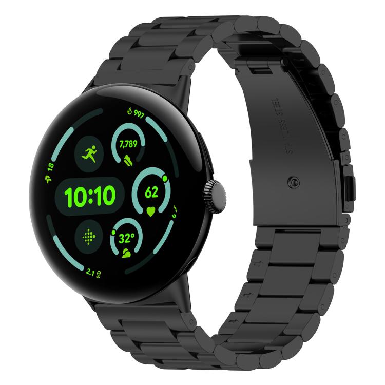 xDfind 三連ビーズ クイックリリース メタルウォッチバンド、Google Pixel Watch 4 / 3 45mm用、Google Pixel Watch 4 / 3 / 2 / 1 41mm用
