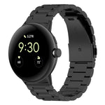 xDfind 三連ビーズ クイックリリース メタルウォッチバンド、Google Pixel Watch 4 / 3 45mm用、Google Pixel Watch 4 / 3 / 2 / 1 41mm用