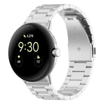 xDfind 三連ビーズ クイックリリース メタルウォッチバンド、Google Pixel Watch 4 / 3 45mm用、Google Pixel Watch 4 / 3 / 2 / 1 41mm用