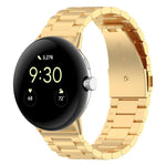 xDfind 三連ビーズ クイックリリース メタルウォッチバンド、Google Pixel Watch 4 / 3 45mm用、Google Pixel Watch 4 / 3 / 2 / 1 41mm用