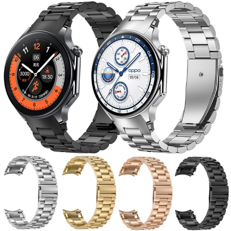 xDfind Three Beads Quick Release Metal Watch Band, For OPPO Watch X2 / X, For OPPO Watch SE / Watch 3