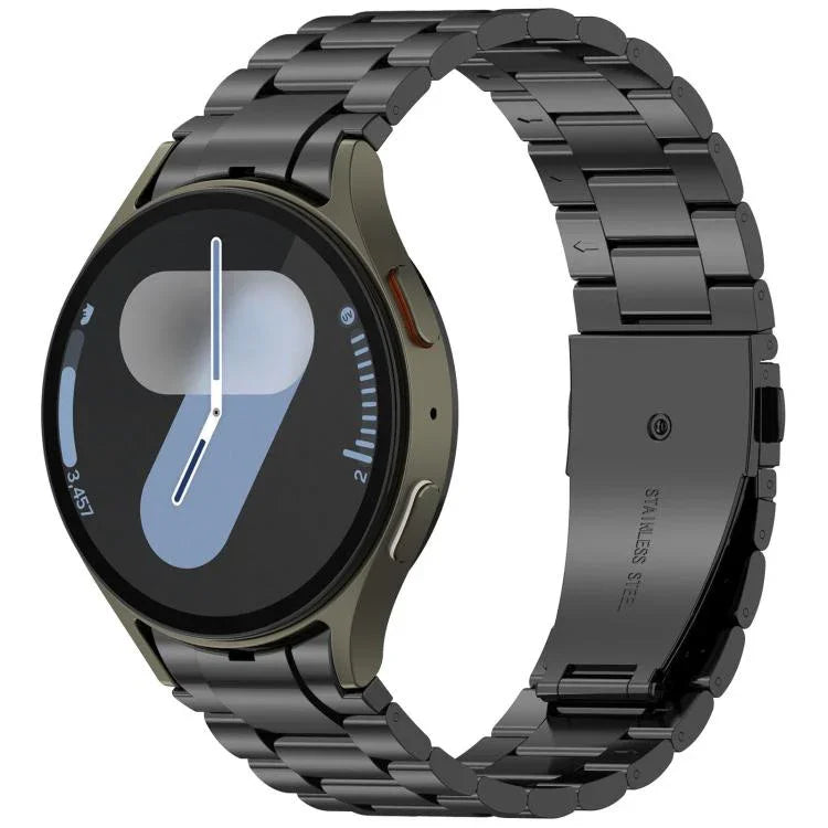 xDfind 三連ビーズメタルウォッチバンド、Samsung Galaxy Watch Ultra 47mm用、Samsung Galaxy Watch 7 / FE / 6 / 5 / 4用、Samsung Galaxy Fit3用