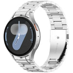 xDfind 三連ビーズメタルウォッチバンド、Samsung Galaxy Watch Ultra 47mm用、Samsung Galaxy Watch 7 / FE / 6 / 5 / 4用、Samsung Galaxy Fit3用