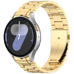 xDfind 三連ビーズメタルウォッチバンド、Samsung Galaxy Watch Ultra 47mm用、Samsung Galaxy Watch 7 / FE / 6 / 5 / 4用、Samsung Galaxy Fit3用