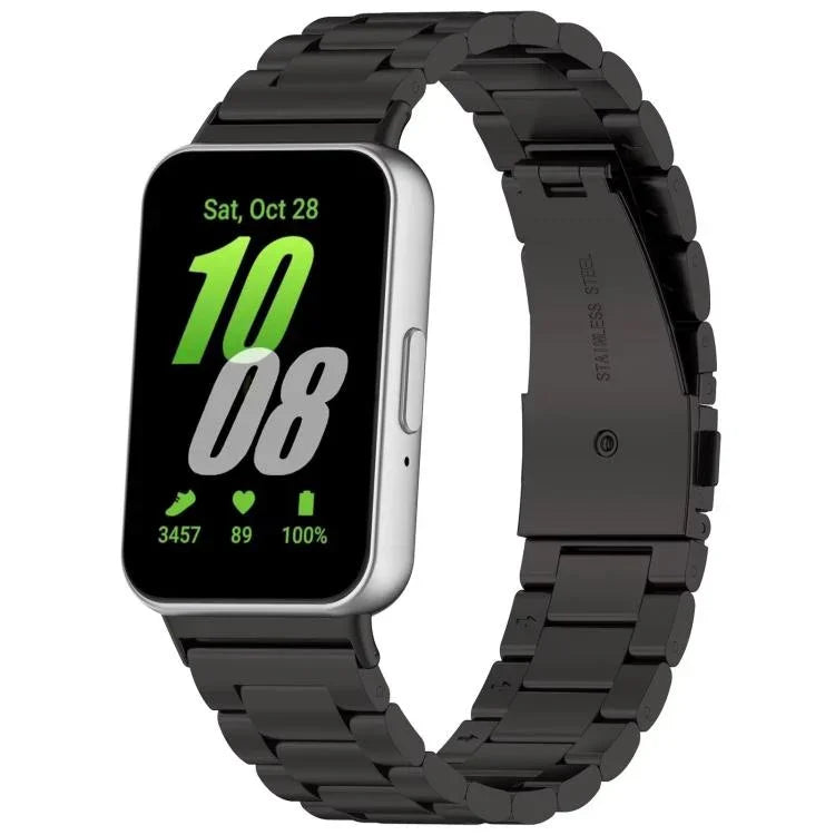 xDfind 三連ビーズメタルウォッチバンド、Samsung Galaxy Watch Ultra 47mm用、Samsung Galaxy Watch 7 / FE / 6 / 5 / 4用、Samsung Galaxy Fit3用