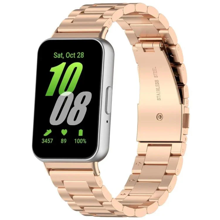xDfind 三連ビーズメタルウォッチバンド、Samsung Galaxy Watch Ultra 47mm用、Samsung Galaxy Watch 7 / FE / 6 / 5 / 4用、Samsung Galaxy Fit3用