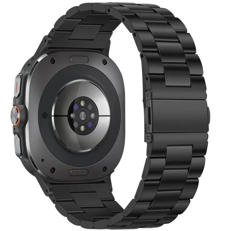 xDfind 三連ビーズメタルウォッチバンド、Samsung Galaxy Watch Ultra 47mm用、Samsung Galaxy Watch 7 / FE / 6 / 5 / 4用、Samsung Galaxy Fit3用