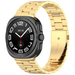xDfind 三連ビーズメタルウォッチバンド、Samsung Galaxy Watch Ultra 47mm用、Samsung Galaxy Watch 7 / FE / 6 / 5 / 4用、Samsung Galaxy Fit3用