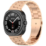 xDfind 三連ビーズメタルウォッチバンド、Samsung Galaxy Watch Ultra 47mm用、Samsung Galaxy Watch 7 / FE / 6 / 5 / 4用、Samsung Galaxy Fit3用