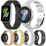 xDfind 三連ビーズメタルウォッチバンド、Samsung Galaxy Watch Ultra 47mm用、Samsung Galaxy Watch 7 / FE / 6 / 5 / 4用、Samsung Galaxy Fit3用
