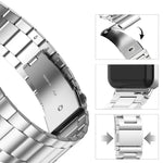 xDfind 三連ビーズメタルウォッチバンド、Samsung Galaxy Watch Ultra 47mm用、Samsung Galaxy Watch 7 / FE / 6 / 5 / 4用、Samsung Galaxy Fit3用