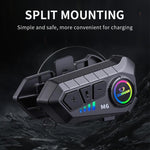 SOMAN バイク用ヘルメット Bluetooth ヘッドセット ステレオボイスマイク、M6-ハードマイク、M6-ソフトマイク