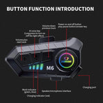 SOMAN バイク用ヘルメット Bluetooth ヘッドセット ステレオボイスマイク、M6-ハードマイク、M6-ソフトマイク