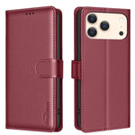 ライチテクスチャ RFID 防盗レザー電話ケース、iPhone 17 Pro Max 用、iPhone 17 Pro 用、iPhone 17 用、iPhone Air 用