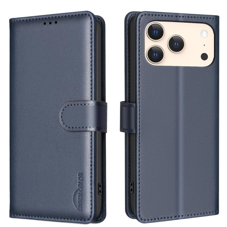 ライチテクスチャ RFID 防盗レザー電話ケース、iPhone 17 Pro Max 用、iPhone 17 Pro 用、iPhone 17 用、iPhone Air 用