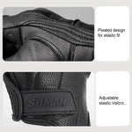 SOMAN MG-24 バイク用シープスキンタッチスクリーンオフロードライディングレトログローブ、M、L、XL、XXL