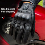SOMAN MG-24 バイク用シープスキンタッチスクリーンオフロードライディングレトログローブ、M、L、XL、XXL