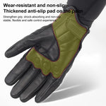 SOMAN MG-24 バイク用シープスキンタッチスクリーンオフロードライディングレトログローブ、M、L、XL、XXL