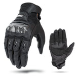 SOMAN MG21 バイク用シープスキンカーボンファイバーグローブ オフロード用滑り止めグローブ、M、L、XL、XXL