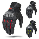 SOMAN MG21 バイク用シープスキンカーボンファイバーグローブ オフロード用滑り止めグローブ、M、L、XL、XXL