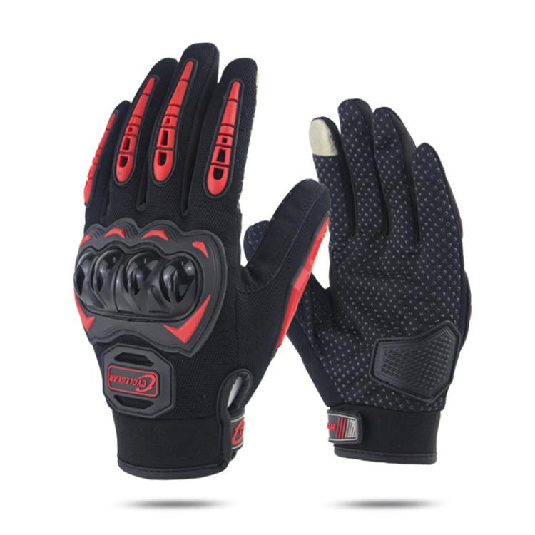SOMAN CG666 バイク用滑り止めフルフィンガーグローブ、M、L、XL、XXL