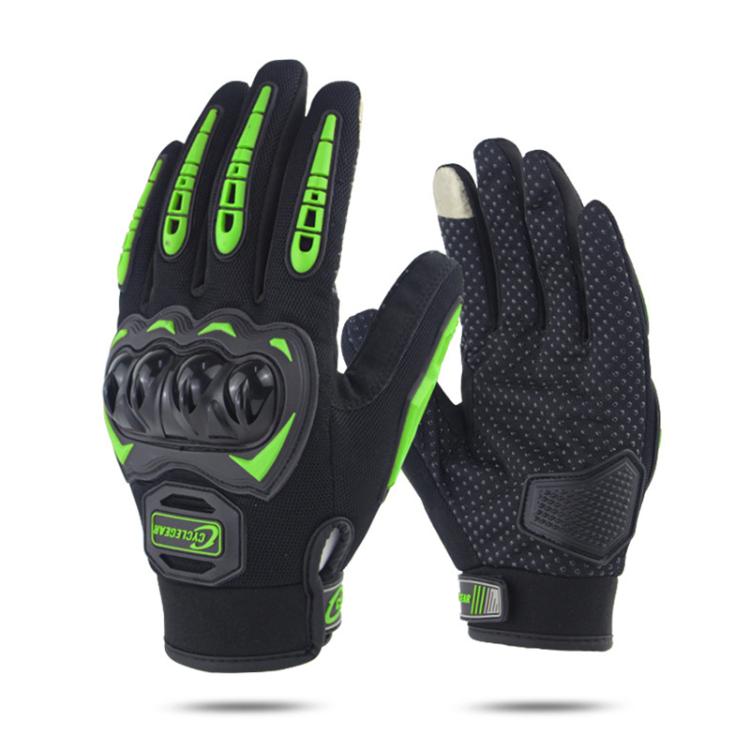 SOMAN CG666 バイク用滑り止めフルフィンガーグローブ、M、L、XL、XXL