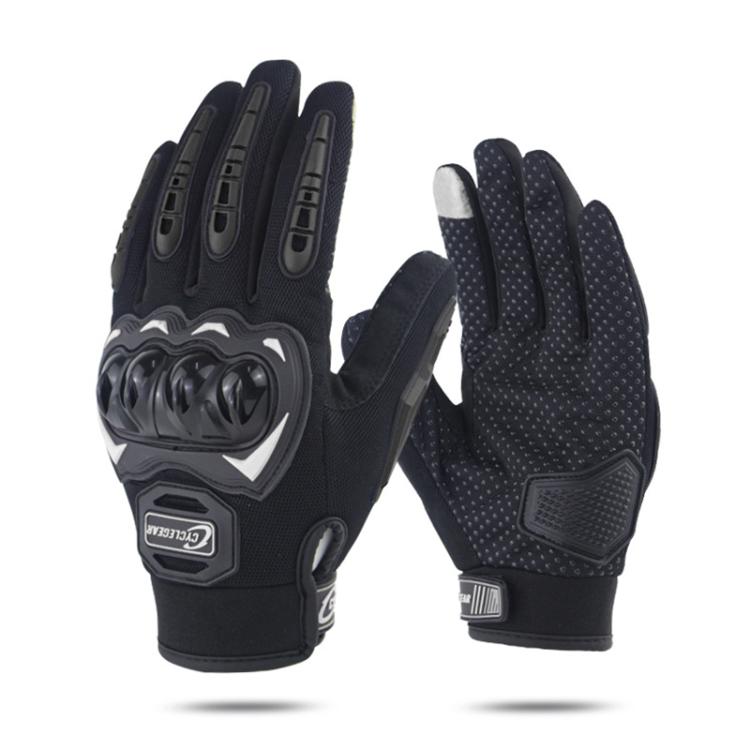 SOMAN CG666 バイク用滑り止めフルフィンガーグローブ、M、L、XL、XXL