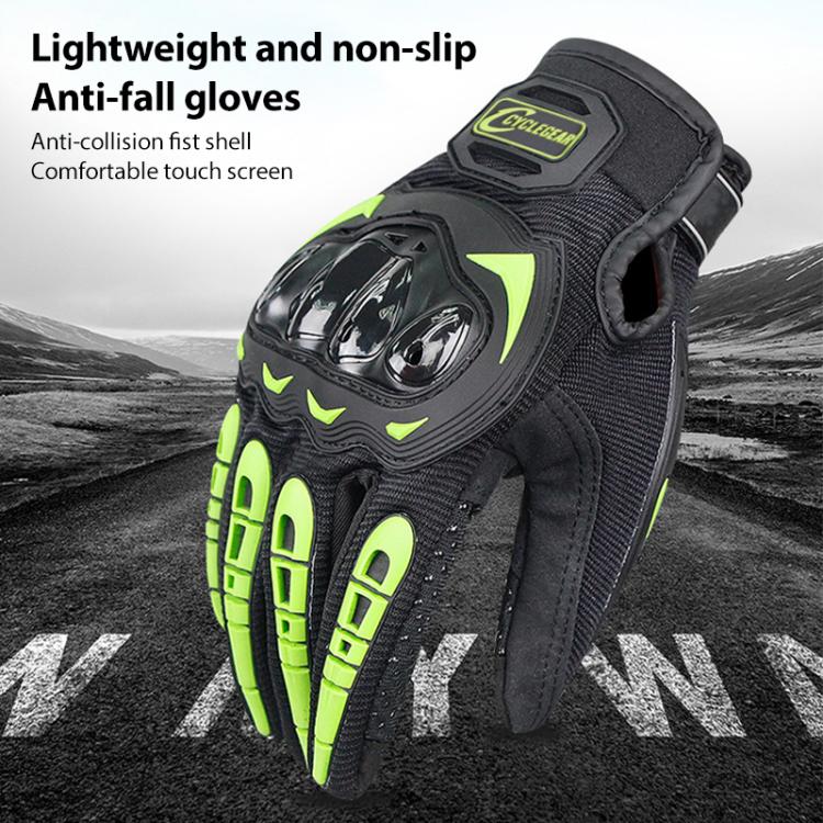 SOMAN CG666 バイク用滑り止めフルフィンガーグローブ、M、L、XL、XXL