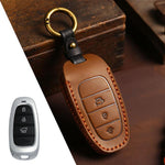 For Hyundai Staria / Sonata 3-button B121 Crazy Horse Cowhide Car Key Protection Cover, For Hyundai Staria 3-button, For Hyundai Staria / Sonata 3-button