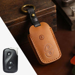 For Lexus RX270 / ES240 / LX570 Hallmo Crazy Horse Cowhide Car Key Protection Cover, For Lexus RX270 3-button, For Lexus RX270 4-button