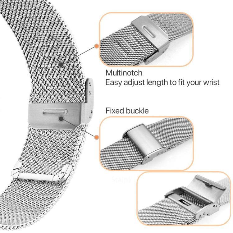 xDfind ミラネーゼ メタルバックル 時計バンド、Samsung Galaxy Watch Ultra 47mm / Ultra 2025 用、Samsung Galaxy Watch 7 / FE / 6 / 5 / 4 用、Samsung Galaxy Fit3 用