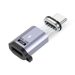 Type-C オスからメス PD240W 80Gbps 60K 磁気吸着アダプター、ストレートヘッド、エルボーヘッド、サイドエルボー