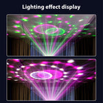 ひまわりマジックボールライト LED RGB 回転ステージランプ、音声制御、リモコン付き