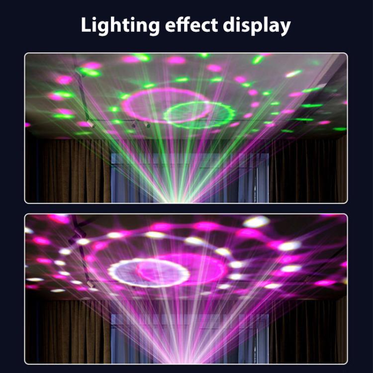 ひまわりマジックボールライト LED RGB 回転ステージランプ、音声制御、リモコン付き