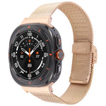 ミラネーゼ 一体型バックル メタル時計バンド、Samsung Galaxy Watch Ultra 47mm / Ultra 2025 用