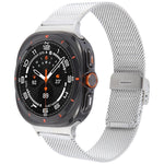 ミラネーゼ 一体型バックル メタル時計バンド、Samsung Galaxy Watch Ultra 47mm / Ultra 2025 用