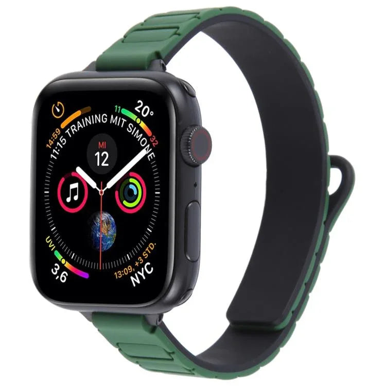 スリムI字型マグネティックシリコンウォッチバンド、Apple Watch 46mm / 49mm / 45mm / 44mm用、Apple Watch 42mm / 41mm / 40mm / 38mm用