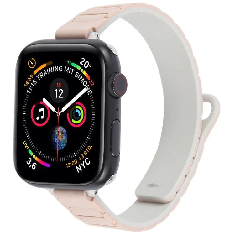 スリムI字型マグネティックシリコンウォッチバンド、Apple Watch 46mm / 49mm / 45mm / 44mm用、Apple Watch 42mm / 41mm / 40mm / 38mm用