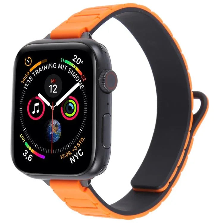 スリムI字型マグネティックシリコンウォッチバンド、Apple Watch 46mm / 49mm / 45mm / 44mm用、Apple Watch 42mm / 41mm / 40mm / 38mm用