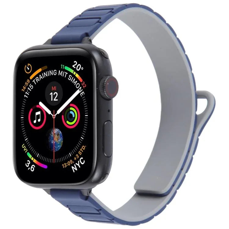 スリムI字型マグネティックシリコンウォッチバンド、Apple Watch 46mm / 49mm / 45mm / 44mm用、Apple Watch 42mm / 41mm / 40mm / 38mm用