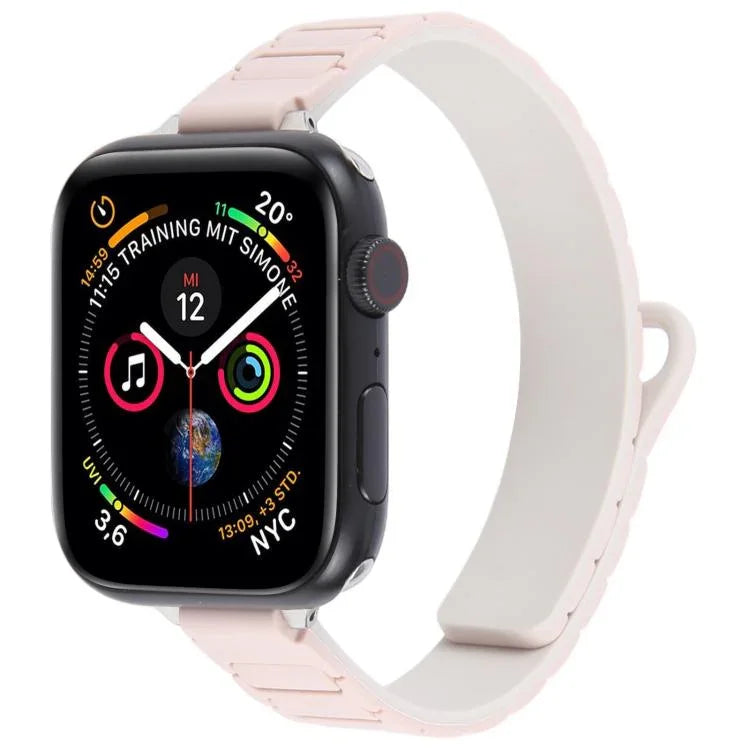 スリムI字型マグネティックシリコンウォッチバンド、Apple Watch 46mm / 49mm / 45mm / 44mm用、Apple Watch 42mm / 41mm / 40mm / 38mm用