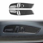 For Tesla Model 3 2023- 7pcs/Set Carbon Fiber Car Seat Adjustment Panel Decorative Sticker, 7pcs/Set Car Seat Adjustment Panel, Left Drive, 7pcs/Set Car Seat Adjustment Panel, Right Drive