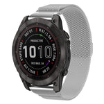 xDfind Milanese Quick Fit Metal Watch Band, For Garmin Fenix 8/7X/6X/5X 26mm, For Garmin Fenix 8/7/6/5 22mm, For Garmin Fenix 8/7S/6S/5S 20mm