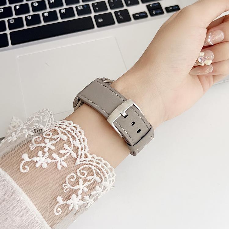 xDfind ブラックシャーク細粒レザーウォッチバンド、Apple Watch 42 / 44 / 45 / 46 / 49mm用、Apple Watch 38 / 40 / 41 / S10 42mm用