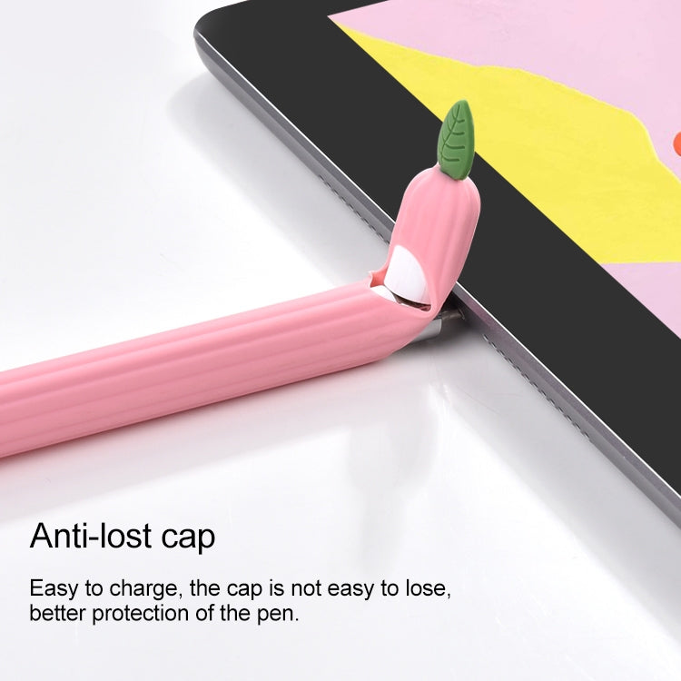 コントラストカラー ミントリーフ シリコン滑り止め保護カバー、Apple Pencil 1用、Apple Pencil 2用