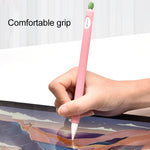 コントラストカラー ミントリーフ シリコン滑り止め保護カバー、Apple Pencil 1用、Apple Pencil 2用
