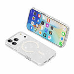 ターミネーター風 グリッターパウダー MagSafe 磁気電話ケース、iPhone 17 Pro Max 用、iPhone 17 Pro 用、iPhone 17 用、iPhone Air 用